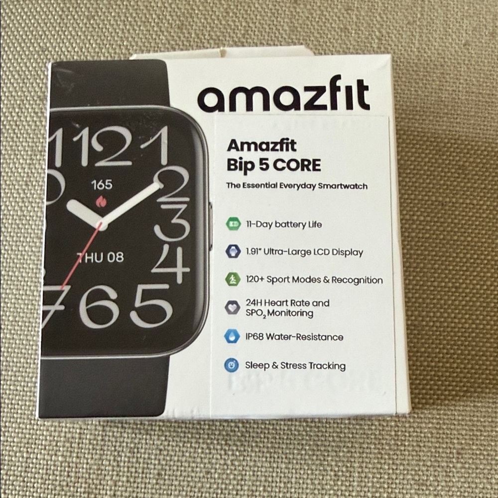 Bip 5 CORE Smartwatch - Black